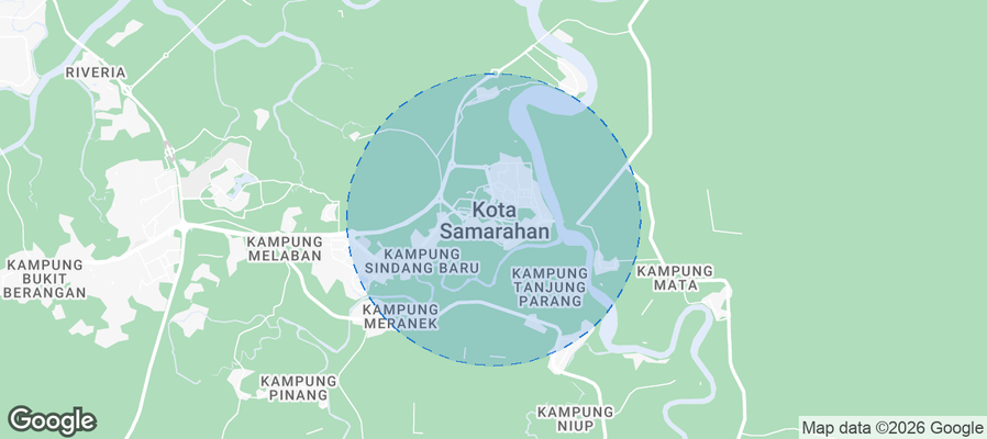 Kota Samarahan Airbnb map